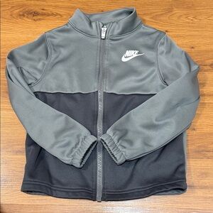 Nike Two-Tone Gray and Black Kids' Zip Jacket